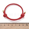 Adjustable Nylon Round Milan Cord Slider Bracelet Making FB-H001-01G-06-3