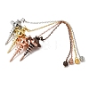 Brass Chakra Stabilizer Pointed Dowsing Pendulums Chain KK-CBA168E-02-1
