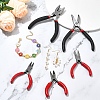 5Pcs 5 Styles Carbon Steel Jewelry Pliers AJEW-YW0001-19-6