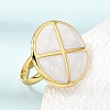 304 Stainless Steel Enamel Cuff Open Rings SA-CBA369F-04G-04-2