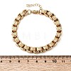 304 Stainless Steel Box Chains Bracelets for Women BJEW-P399-02G-5