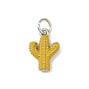 Brass Enamel Pendants KK-P339-22P-01-1