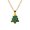 Christmas Alloy Enamel Pendant Necklaces FS-WGA5363-10-1