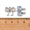 UV Plating Alloy Glass Pendants FIND-K032-23P-3