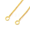 1MM Brass Box Chain Necklace Making NJEW-D302-79G-2