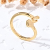 Brass Cuff Rings for Women RJEW-U044-E-1