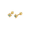 Star 925 Sterling Silver Pave Cubic Zirconia Cartilage Earrings FS-WG250FB-10-2