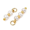 3Pcs 3 Styles Natural Cultured Freshwater Pearl Pendants PALLOY-JF05554-2