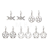 5 Pairs 5 Styles Alloy Dangle Earrings EJEW-JE05551-S-1