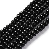 Natural Black Agate(Dyed & Heated) Beads Strands G-G177-F01-04-2