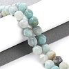 Natural Flower Amazonite Beads Strands G-NH0021-A01-01-2