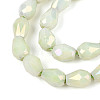Anti-Tarnish Electroplate Glass Beads Strands X-GLAA-T025-13A-04-3