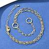 Brass Oval Link Chain Y Lariat Necklaces NJEW-H087-06I-G-2