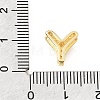 Brass Micro Pave Clear Cubic Zirconia Initial Spacer Bars KK-E802-34G-Y-3