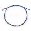 Handmade Glass Seed Bead Braided Bead Bracelets AU9604-4-1