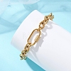 304 Stainless Steel Singapore Chains Bracelets for Women BJEW-JB14064-2