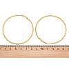 304 Stainless Steel Big Hoop Earrings with 316 Surgical Stainless Steel Pins for Women SA-CBAB549-01G-5