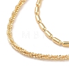 Brass Multi-strand Necklaces for Women NJEW-Q344-03G-2