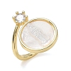 Brass Micro Pave Clear Cubic Zirconia Cuff Open Rings KK-CBA56EF-41B-G-4