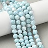 Natural Larimar Beads Strands G-B141-01-8mm-1