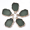 Natural Green Aventurine Pendants G-N326-41E-1