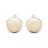 Ion Plating(IP) 304 Stainless Steel Pendant Cabochon Settings LS-STAS-G127-13-14mm-G-2