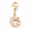 Christmas Theme Alloy Enamel Pendants HJEW-JM00427-02-4