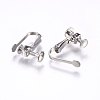 304 Stainless Steel Clip-on Earring Findings X-STAS-H462-01P-2