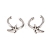 Starfish 316 Stainless Steel Non- Piercing Cartilage Earrings AJEW-C044-11AS-4