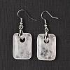 Natutal Quartz Crystal Dangle Earrings EJEW-F343-E06-2