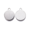 Tarnish Resistant 201 Stainless Steel Stamping Blank Tag Charms STAS-F207-22P-2