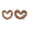 Heart Shape Rattan Vine Branch Wreath Hoop DIY-B022-02A-1