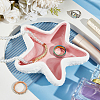 1Pc Starfish Shape Ceramic Jewelry Plate AJEW-SC0002-96A-4