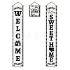 Polyester Hanging Sign for Home Office Front Door Porch Decorations HJEW-WH0023-028-1