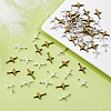 160Pcs 2 Colors Tibetan Style Alloy Pendants TIBE-DC0001-21-4