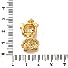 Rack Plating Brass Micro Pave Clear Cubic Zirconia Pendants KK-M309-39G-G-3