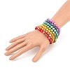 Natural Dyed Imperial Jasper Beads Stretch Bracelets BJEW-JB05568-5
