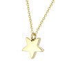 Star Stainless Steel Pendant Necklace PW-WG9E3BB-02-1