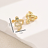 Brass Snake Cuff Earrings ML7793-2