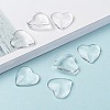 Transparent Glass Heart Cabochons GGLA-R021-20mm-8