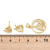 Brass Micro Pave Cubic Zirconia Pendant & Stud Earrings Sets for Women SJEW-F227-01B-G-3