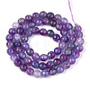 Dyed Natural White Jade Beads Strands X-G-T139-6mm-60-14-2