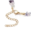 Natural Fluorite Chip Beaded Bracelets for Women BJEW-JB11742-06-4