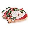 Christmas Theme Alloy Enamel Brooches JEWB-S022-03G-3