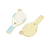 Tennis Alloy Enamel Pendants AL-CBA292F-02N-G-2