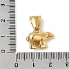 Animal Theme 304 Stainless Steel Pendants STAS-B167-27B-G-3