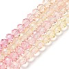 Transparent Painted Glass Beads Strands LS-DGLA-A034-T8mm-A09-2