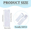 50Pcs Rectangle Glitter Holographic Plastic Yin-yang Zip Top Gift Bags OPP-TADJ0001-07B-4