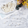 100 Bags ABS Plastic Imitation Pearl Rivet Studs DIY-GF0013-39-4