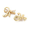 Brass Glass Charms KK-C054-17G-2